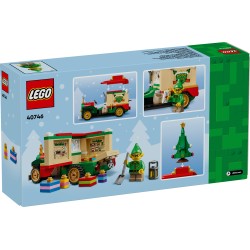 Bezorgtruck van de Kerstman