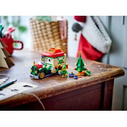 Bezorgtruck van de Kerstman