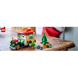 Bezorgtruck van de Kerstman