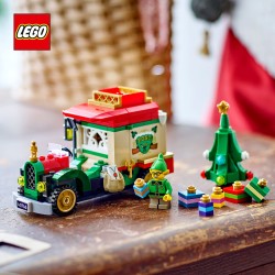 Bezorgtruck van de Kerstman