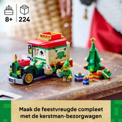 Bezorgtruck van de Kerstman