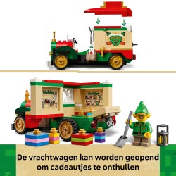Bezorgtruck van de Kerstman