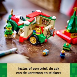 Bezorgtruck van de Kerstman