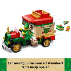 Bezorgtruck van de Kerstman
