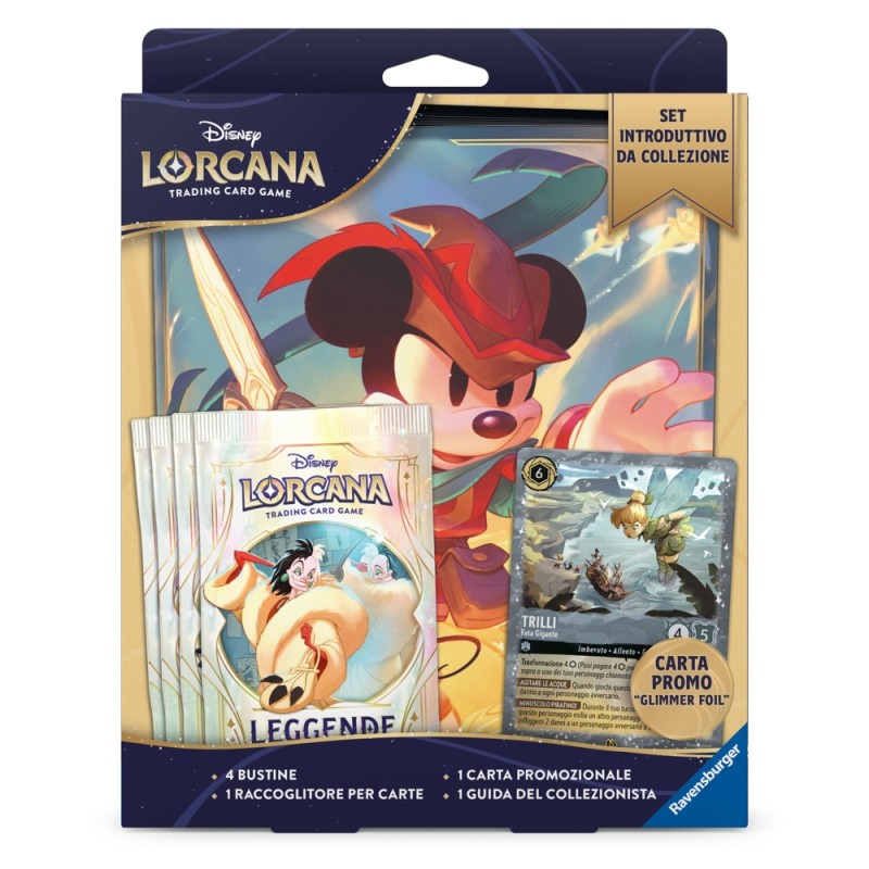 Ravensburger Tcg - Lorcana - Fabled (4 Buste) - Set Introduttivo Da Collezione - Ita Ravensburger Tcg - Lorcana - Fabled (4 Buste) - Set Introduttivo Da Collezione - Ita