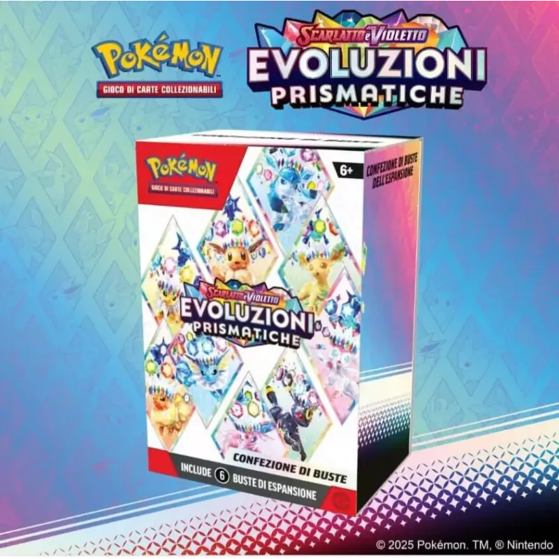 Pokemon - Evoluzioni Prismatiche - Bundle 6 Bustine Pokemon - Evoluzioni Prismatiche - Bundle 6 Bustine