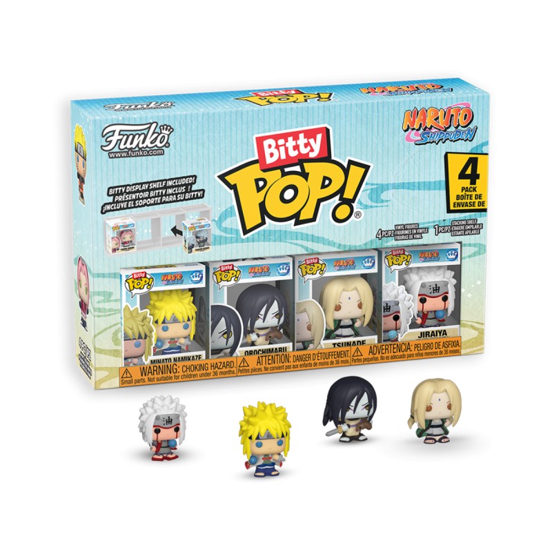 Bitty Pop! Naruto Shippuden - Minato Namikaze (team 2) 4 Pack