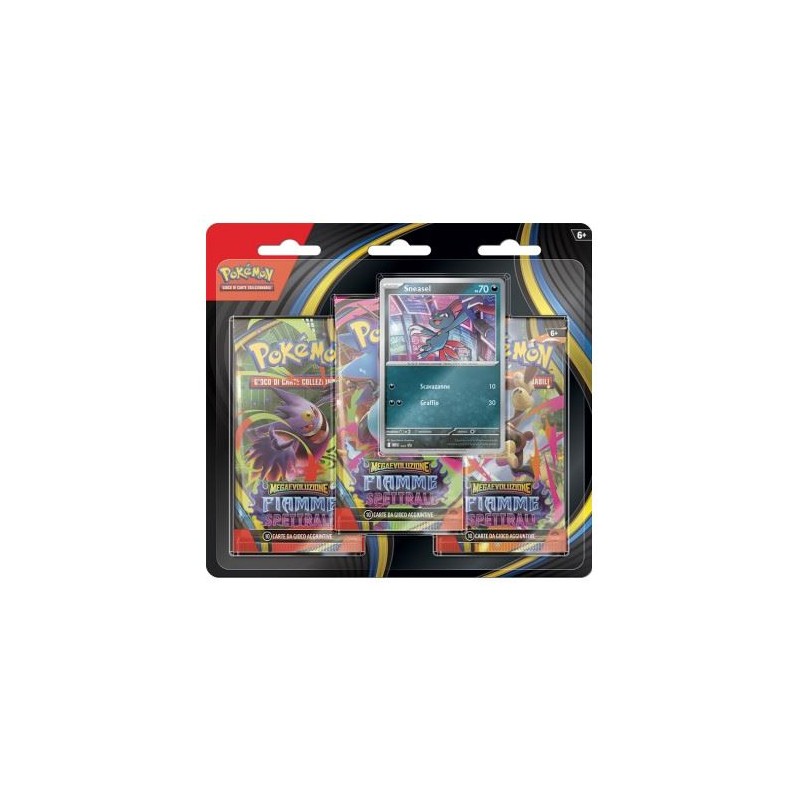 Pokemon - Megaevoluzione - Fiamme Spettrali (Blister 3 Bustine + 1 Card Sneasel)
