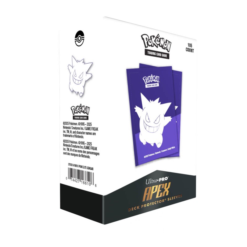 Ultra-Pro - Pokemon - 105 Apex Deck Protector Sleeves - Gengar Elite Series