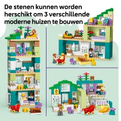 LEGO DUPLO 10470 Casa familiare moderna 3 in 1 con personaggi
