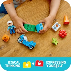 LEGO DUPLO 10471 Motocicletta blu della Polizia