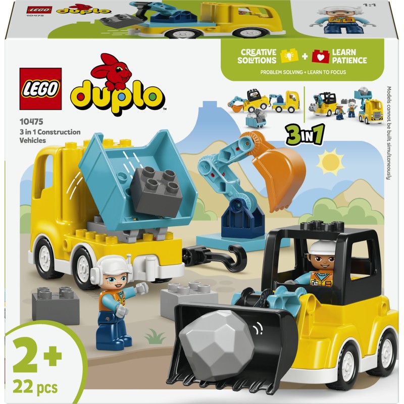 LEGO DUPLO 10475 Veicoli da cantiere 3 in 1