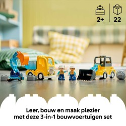 LEGO DUPLO 10475 Veicoli da cantiere 3 in 1