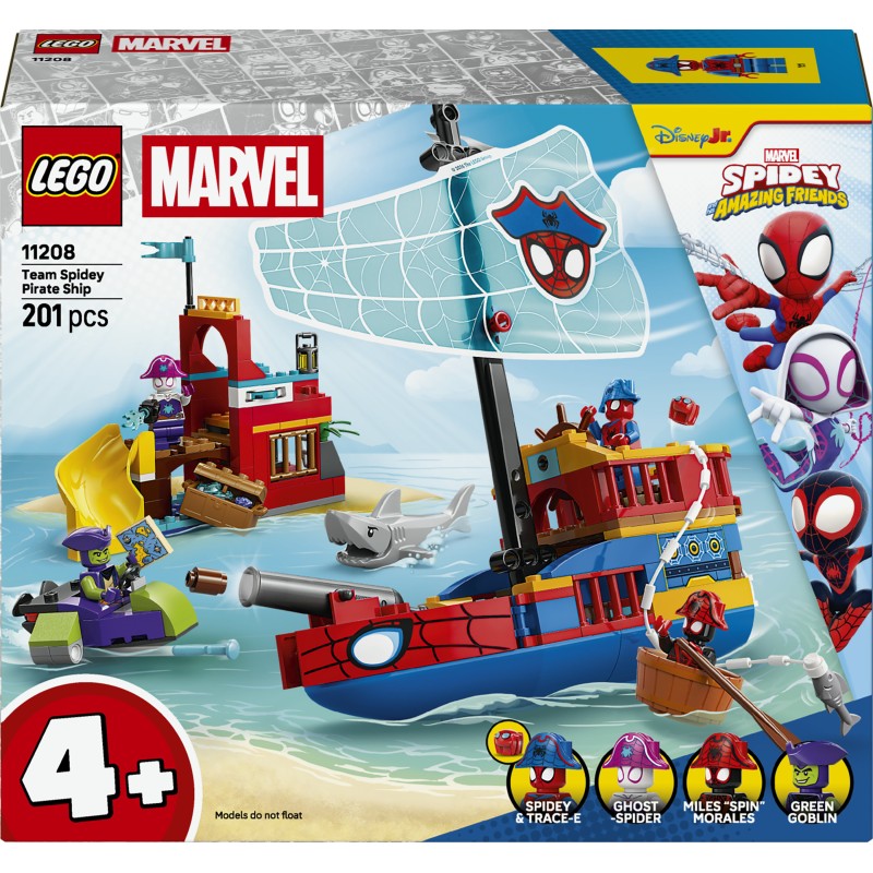 LEGO 11208 Marvel Super Heroes Nave pirata del Team Spidey