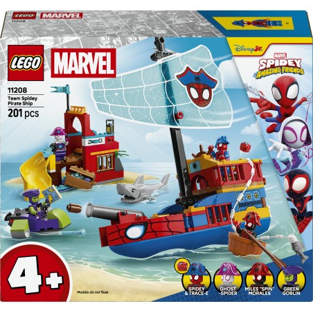 LEGO 11208 Marvel Super Heroes Nave pirata del Team Spidey