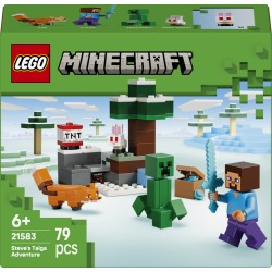LEGO 21583 Minecraft Avventura di Steve nella taiga