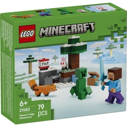 LEGO 21583 Minecraft Avventura di Steve nella taiga