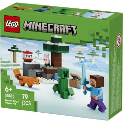 LEGO 21583 Minecraft Avventura di Steve nella taiga