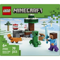 LEGO 21583 Minecraft Avventura di Steve nella taiga