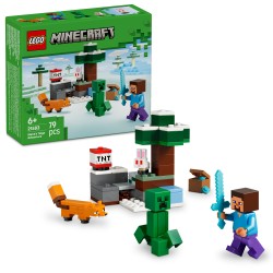 LEGO 21583 Minecraft Avventura di Steve nella taiga