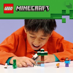 LEGO 21583 Minecraft Avventura di Steve nella taiga
