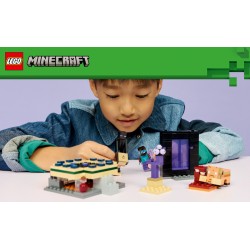 LEGO 21584 Minecraft Viaggio nel Portale del Nether e dell’End