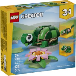 LEGO 31377 Creator Tartaruga con fiore di ninfea