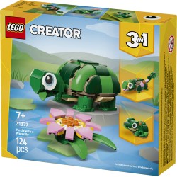 LEGO 31377 Creator Tartaruga con fiore di ninfea