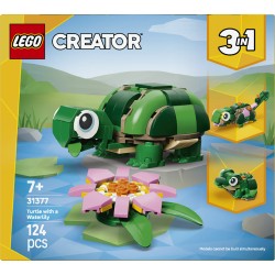 LEGO 31377 Creator Tartaruga con fiore di ninfea