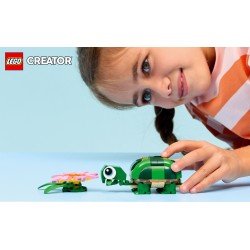 LEGO 31377 Creator Tartaruga con fiore di ninfea