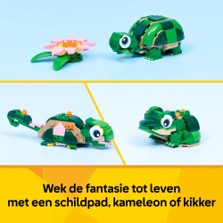 LEGO 31377 Creator Tartaruga con fiore di ninfea