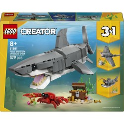 LEGO 31381 Creator Squalo con scrigno del tesoro