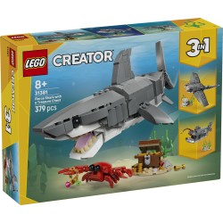 LEGO 31381 Creator Squalo con scrigno del tesoro