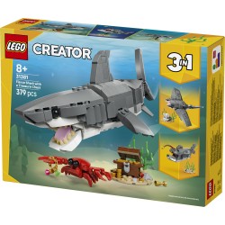 LEGO 31381 Creator Squalo con scrigno del tesoro