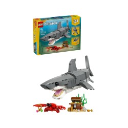 LEGO 31381 Creator Squalo con scrigno del tesoro