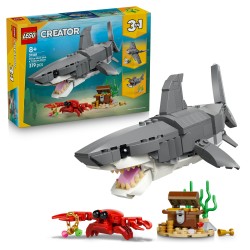 LEGO 31381 Creator Squalo con scrigno del tesoro
