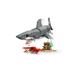 LEGO 31381 Creator Squalo con scrigno del tesoro