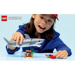 LEGO 31381 Creator Squalo con scrigno del tesoro