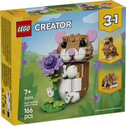 LEGO 31376 Creator Simpatico criceto con fiore