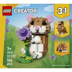 LEGO 31376 Creator Simpatico criceto con fiore