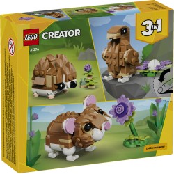 LEGO 31376 Creator Simpatico criceto con fiore