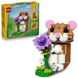 LEGO 31376 Creator Simpatico criceto con fiore