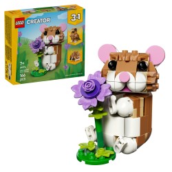 LEGO 31376 Creator Simpatico criceto con fiore