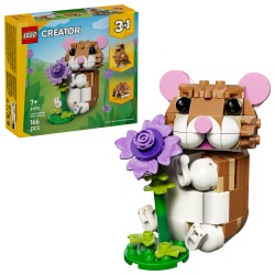 LEGO 31376 Creator Simpatico criceto con fiore