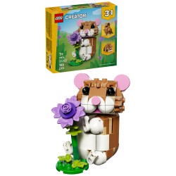 LEGO 31376 Creator Simpatico criceto con fiore