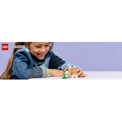 LEGO 31376 Creator Simpatico criceto con fiore