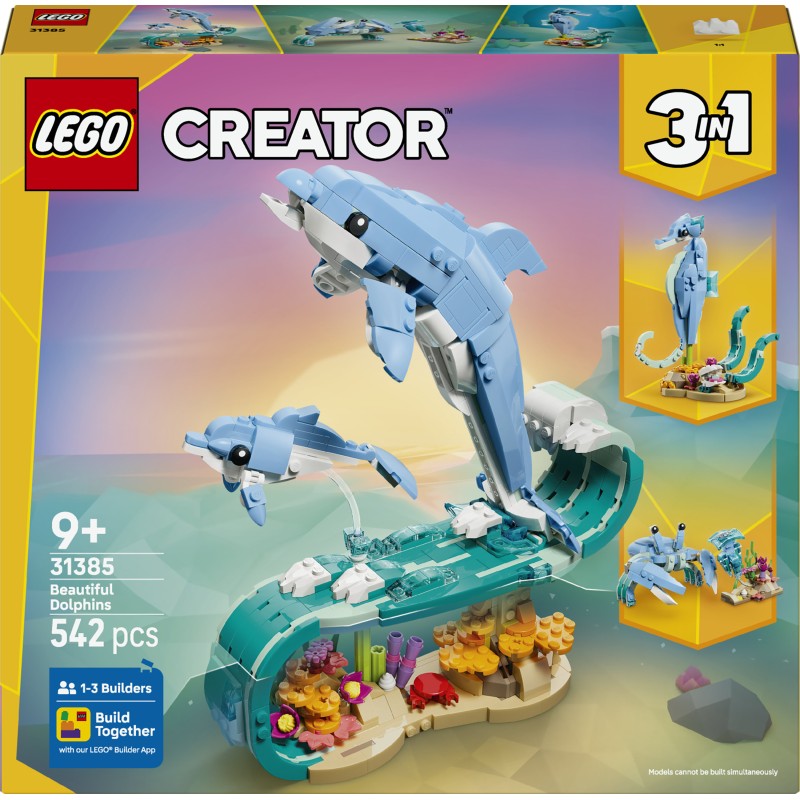 LEGO 31385 Creator Animali marini: meravigliosi delfini