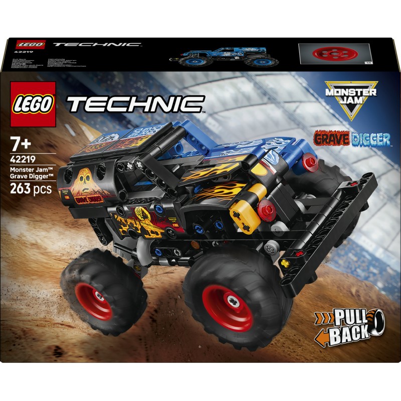 LEGO 42219 Technic Monster Jam™ Grave Digger™ Fuoco e Ghiaccio