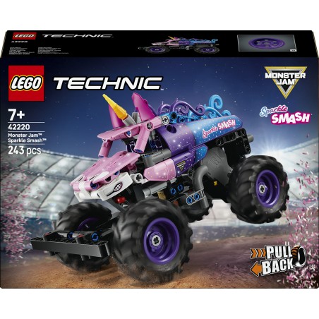 LEGO 42220 Technic Monster Jam™ Sparkle Smash™ a retrocarica
