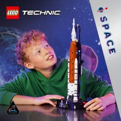 LEGO 42221 Technic Sistema di lancio spaziale razzo NASA Artemis
